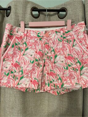 Lilly Pulitzer Callahan shorts flamingo size 4